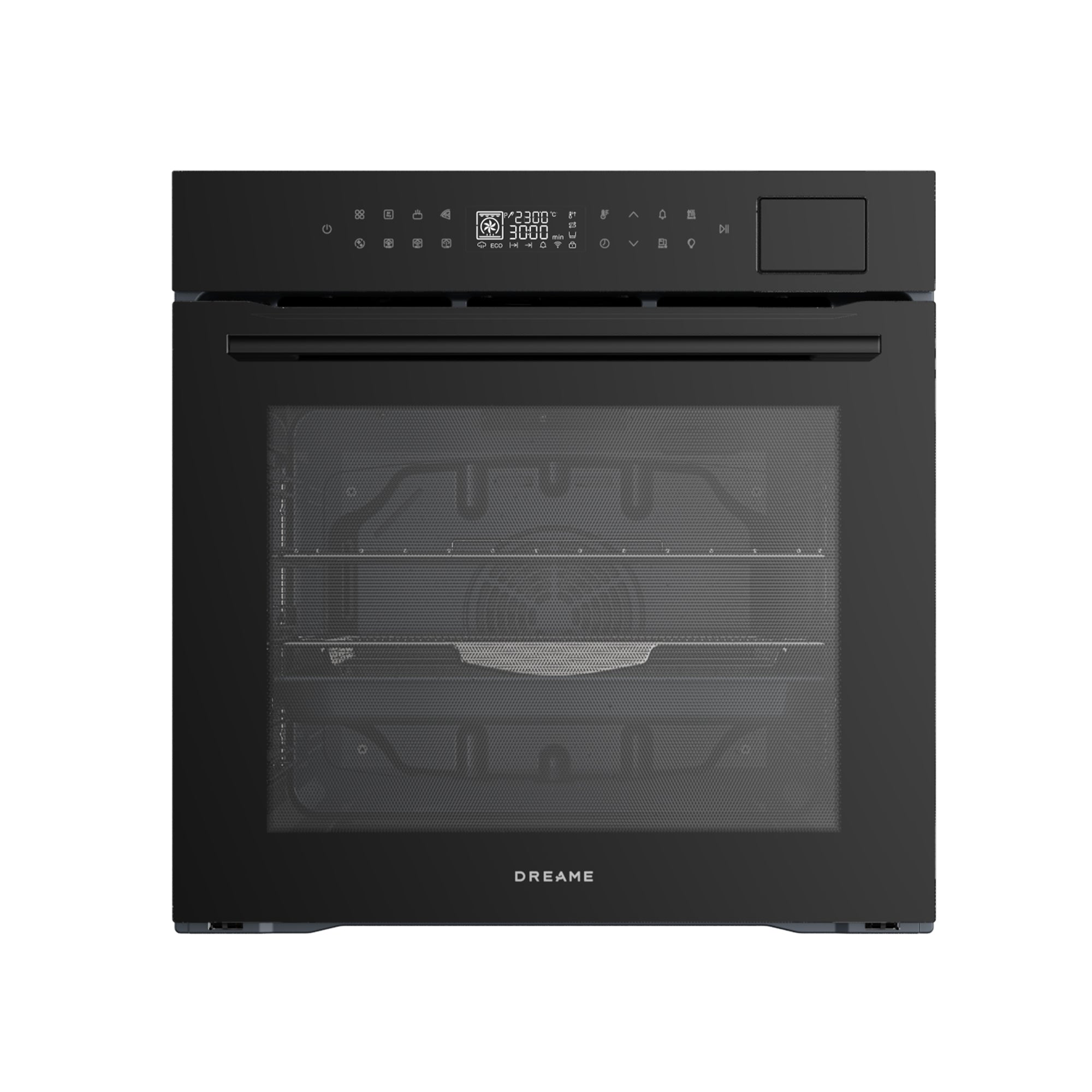 DREAME OZ40 Four Encastrable de 60 cm, 81 litres, avec 17 fonctions de cuisson,10 recettes intelligentes,Frire à air,Steam Assist, Steam EasyClean,Écran LED,Four Encastrable Electrique