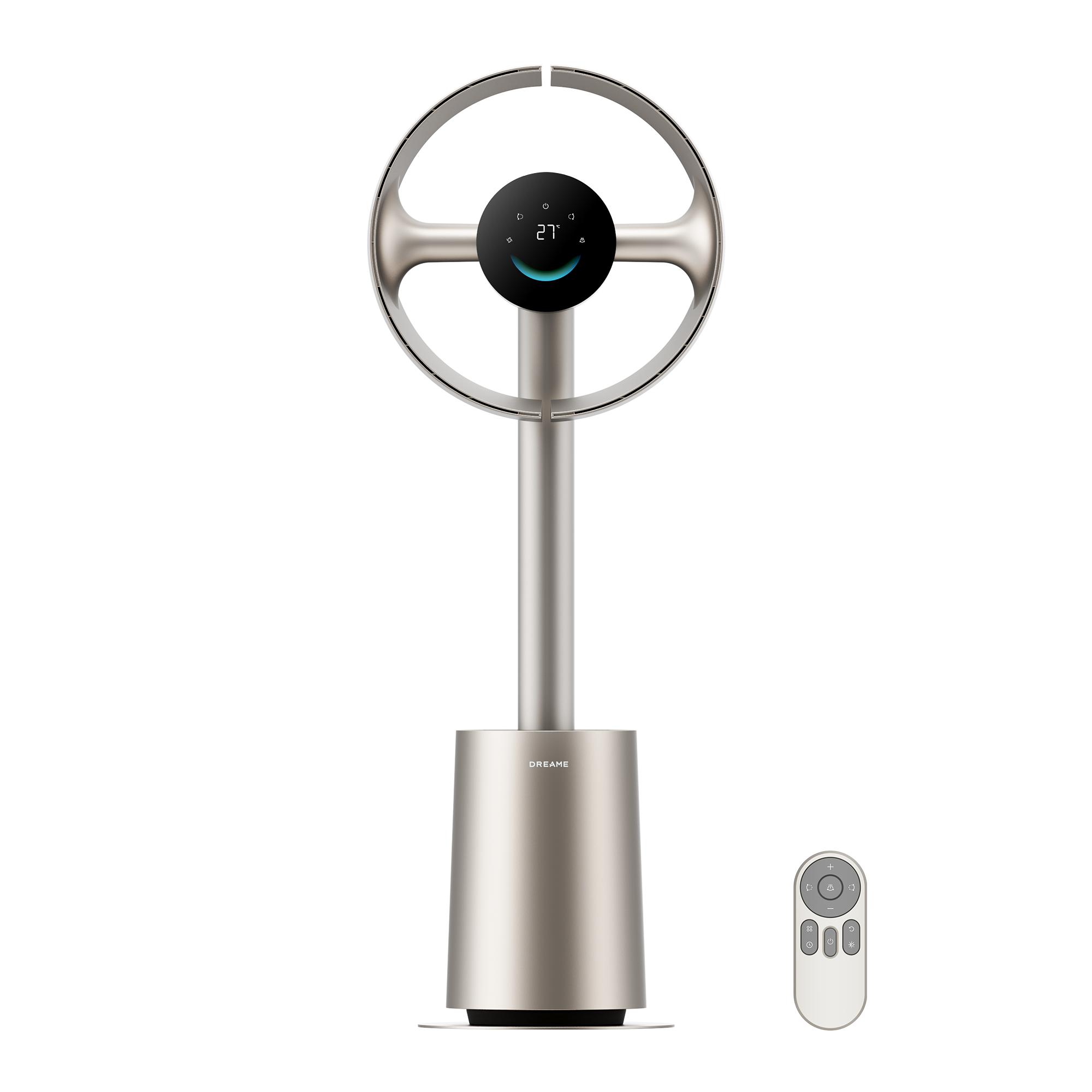 DREAME MF10 Ventilateur sans pales  débit d’air spatial 270° pour circulation d’air dans toute la pièce, débit d’air adaptatif à la température, ventilation intelligente, filtre lavable