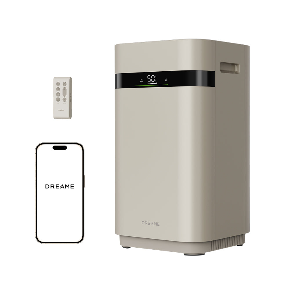 DREAME H40 Humidificateur, humidificateur à évaporation naturelle sans brume, humidification rapide 800 ml/h, purification en 4 étapes pour un air sain, télécommande